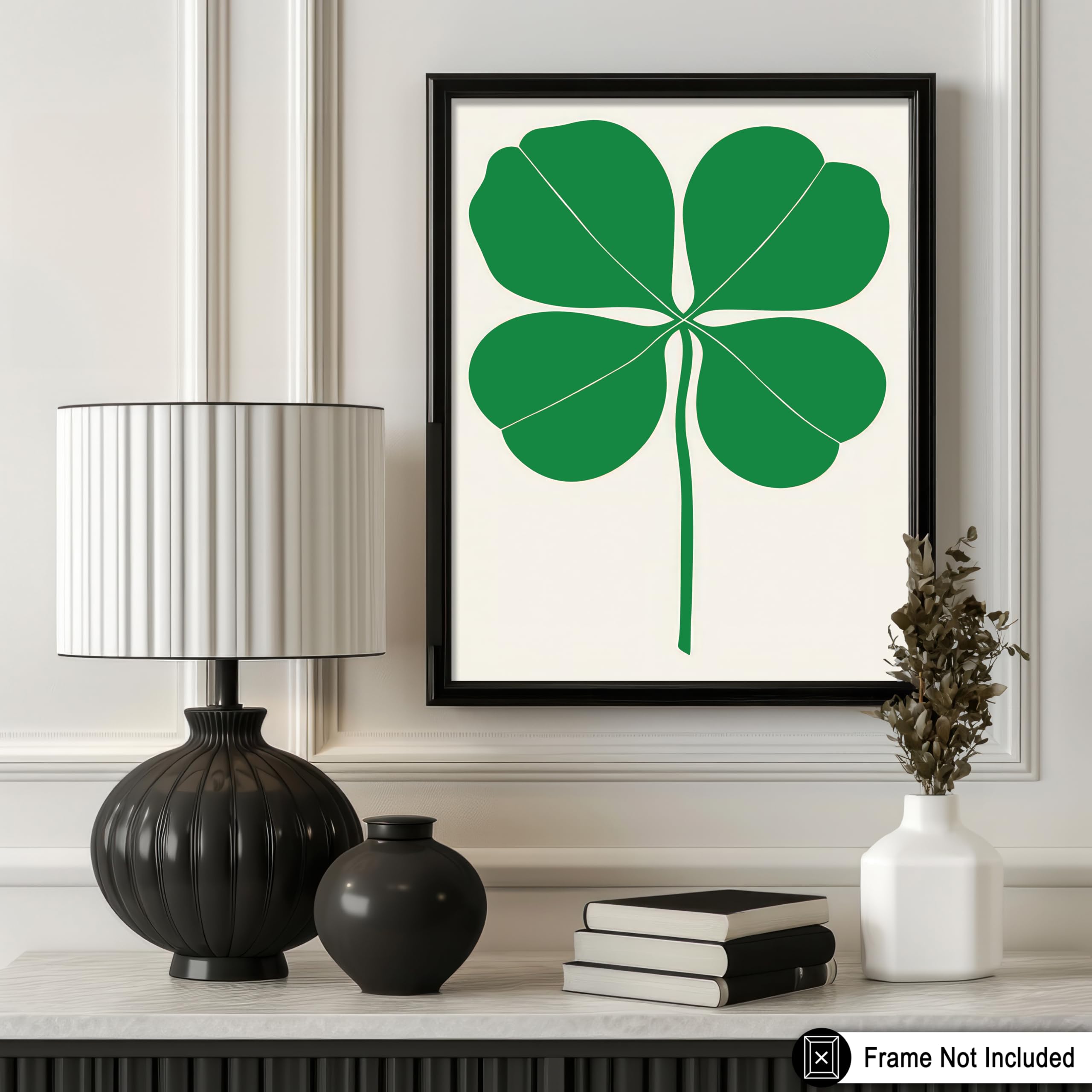 Amazon.com: Poster Master Four Leaf Clover Print - Botanical